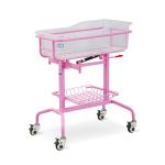 Casters Single Function Metal Baby Medical Bed Plastic Newborn Pediatric Bed