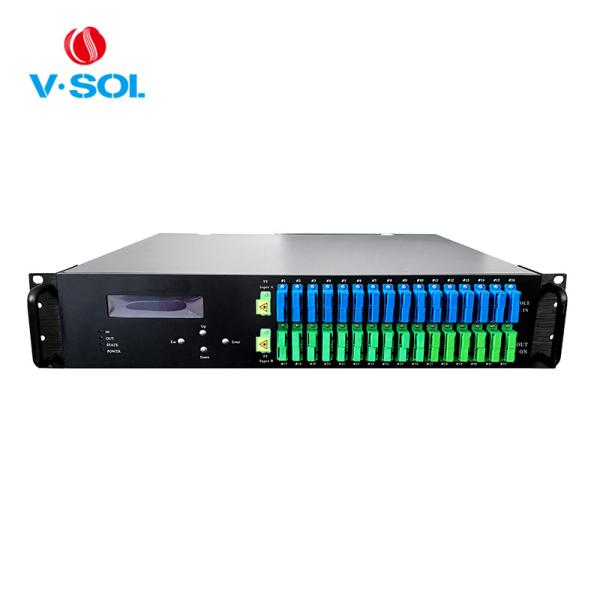 Buy cheap 32 Port 1550nm Fiber Optic Transmitter FWDM EMS / SNMP Management from wholesalers