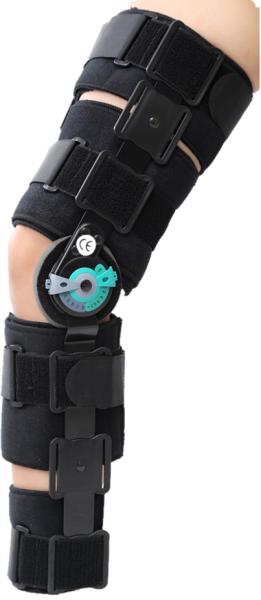 Buy cheap Black Lightweight Post Op Hinged Knee Brace For Osteoarthritis , Arthritis from wholesalers
