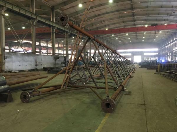 Buy cheap Telecom Lattice Steel Galvanized Tower Hot Dip Corrosion Resistant Three Tubes from wholesalers