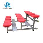 Solid Structure Steel / Aluminum Stadium Bleachers Strong Quick Installation