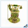 Buy cheap Jeweled Enamel Trinket Box Antique Telephone Shape Trinket Box For Women's Gift SCJ183 from wholesalers