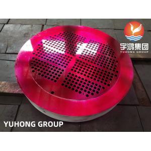 ASTM A182 F304 Stainless Steel Heat Exchanger Tubesheet ورقة أنبوبية