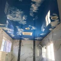 Buy cheap Stretch PVC Ceiling Film Blue Sky Starry Night With Fluorescent Lights product