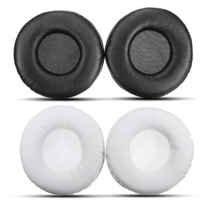 Wholesale Round Leather Headphone Ear Covers , Thickness 2cm Headset Replacement Pads from china suppliers