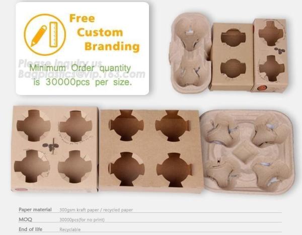 Buy cheap Manufacturer Disposable Take Away Free Samples 4 Paper Cup Holder Tray Carrier,paper holder,newspaper holder recycling,t from wholesalers