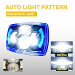 Blue DRL CD70 70cc Projector Lens Motorcycle LED Headlight DC12V White