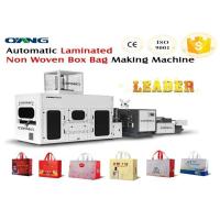 Buy cheap Laminated Non Woven Box Bag Making Machine / Bag Manufacturing Machine product