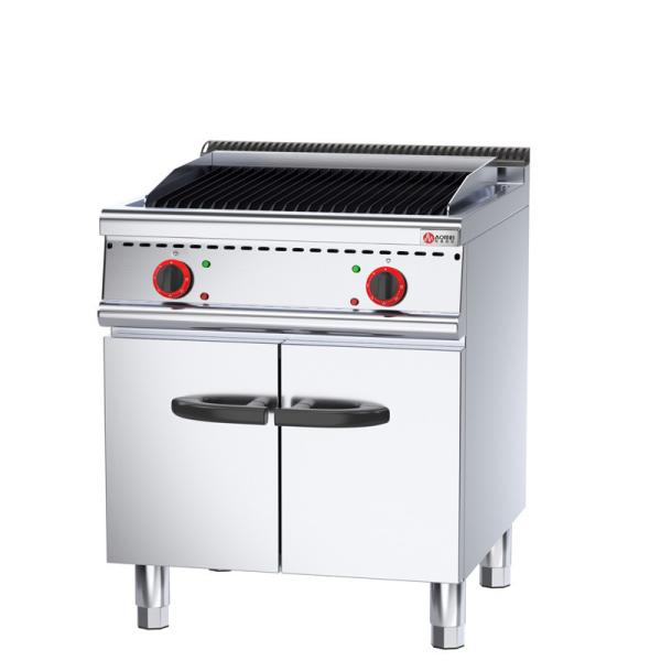 Buy cheap Commercial Restaurant Electric Standing Lava Rock Grill With Cabinet Eco-friendly 6KW from wholesalers