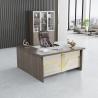 Buy cheap Luxury Wooden Modern Executive Work Table Extendable For Boss Office ODM from wholesalers