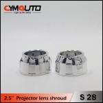 Car HID Headlight Shrouds 3 Inch Bi Xenon Projector Lens Cayenne Shroud