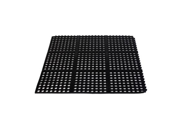 Buy cheap Rubber Drainage Floor Mat With Holes Heavy Duty Anti-Fatigue Kitchen Drainage Non-Slip Wet Area Use Door Mat from wholesalers