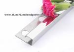 Popular Type 10mm Stainless Steel Bullnose Corner Tile Trim With Square Edge