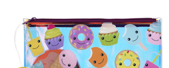 Logo Printing PVC Pencil Bag , Clear Plastic Transparent PVC Pencil Case
