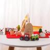 Buy cheap Classic Barn Play Set - Wooden Farm Toys For Toddlers - Farm Animals - Farmer's Barn With Carry Handle from wholesalers