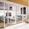 Buy cheap Exterior Plastic UPVC / Pvc Glass Sliding Folding Door Windproof from wholesalers