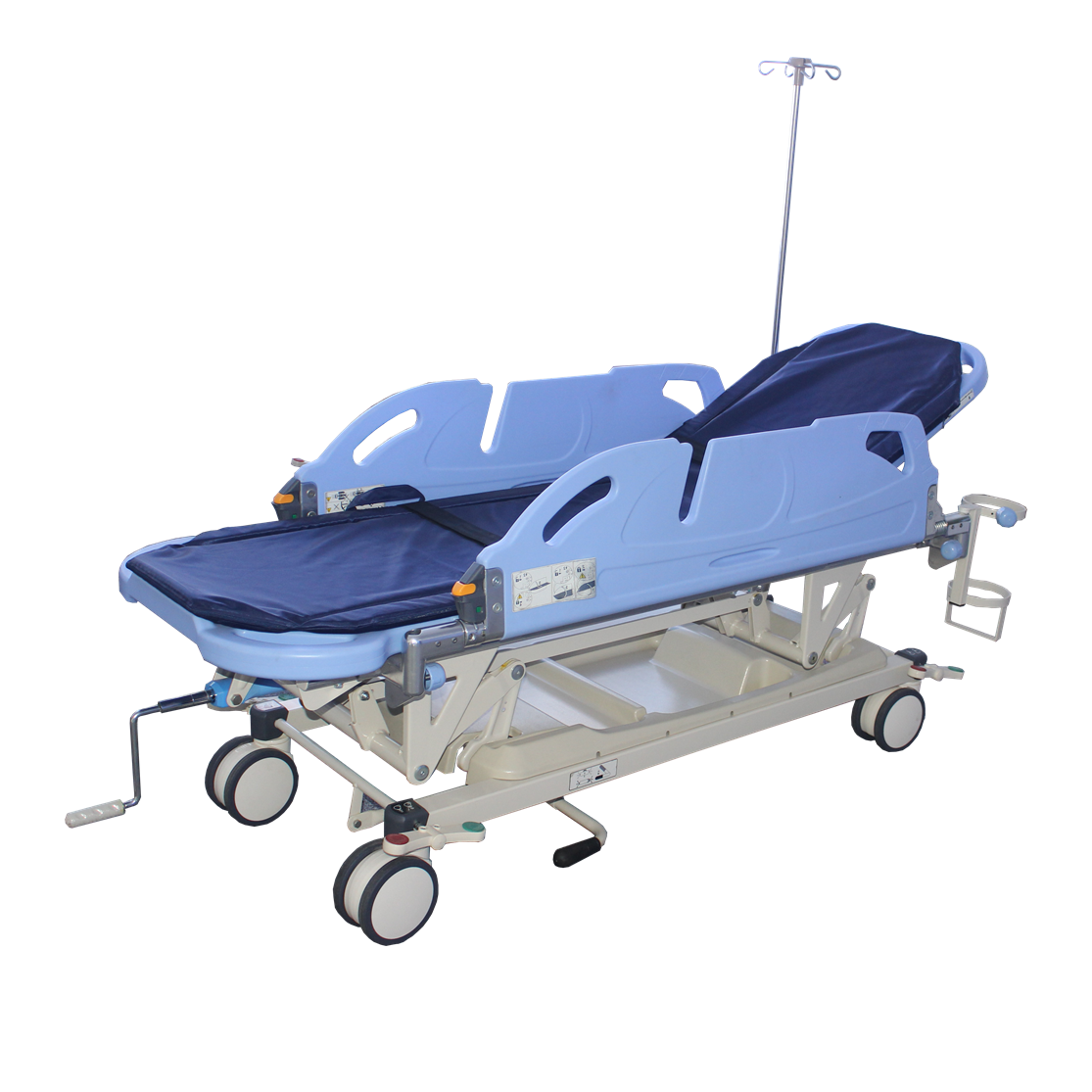 Stretcher Patient Transfer Trolley With Side Rails Manually