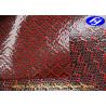Buy cheap Glossy Red Polyurethane Leather Fabric / Carbon Kevlar Hybrid Fabric 0.63MM Thickness from wholesalers