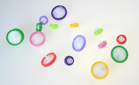 Colorful Ptfe Syringe Filter 13mm-50mm / Lab Purification Nylon Syringe Filter 0