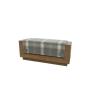 Buy cheap Solid oak wood frame custom made with fabric upholstery wooden bench for hotel bedroom,hospitality casegoods from wholesalers