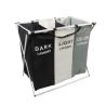 Buy cheap Lightweight Durable Collapsible Laundry Hamper Dirty Clothes Three Section ODM from wholesalers