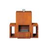 Buy cheap Custom Outdoor Freestanding Wood Burning Corten Steel Fireplace With Wood Storage from wholesalers