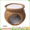 Buy cheap Wicker pet basket willow dog house wicker cat bed M size with mat from wholesalers
