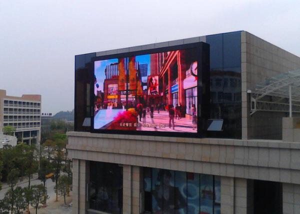 Commercial Giant Led Screen Outdoor Advertising , Outdoor Digital Message Board