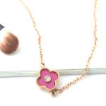 Red Four Leaf Clover Bracelet, Stainless Steel Jewelry Customized Fashion