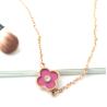 Buy cheap Red Four Leaf Clover Bracelet, Stainless Steel Jewelry Customized Fashion Diamond Flower Charm Bracelet from wholesalers