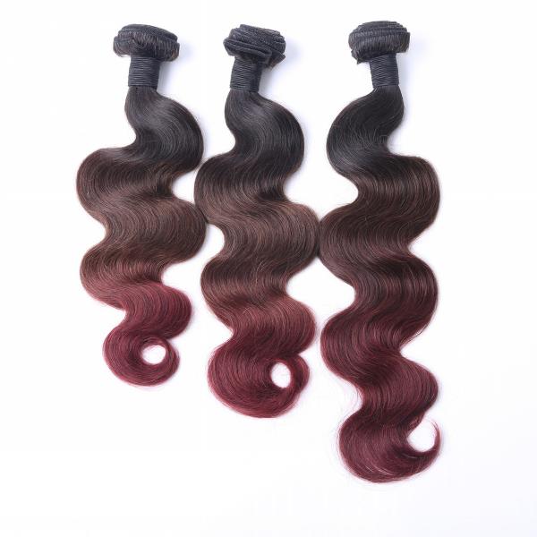 Buy cheap 8-30 Inches 100% Human Hair Extension Ombre 3 Color Body Wave Brazilian Hair from wholesalers