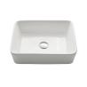 Buy cheap Rectangular Ceramic Kitchen Bathroom Sinks Above Counter Polished Surface from wholesalers