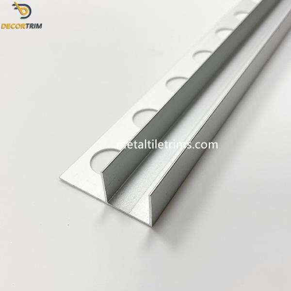 Quality Thick 0.9mm Tile Trim Profiles Aluminum alloy 6063 T5 Bathroom Glass for sale