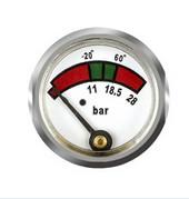 Buy cheap Brass Back Mount Diaphragm Fire Extinguisher Gauge With Mat / Polish Finishing from wholesalers