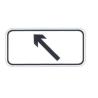 Buy cheap Low Cost Rectangular Shaped Sign Outdoor Direction Sign White and Black Traffic Plate On Sale from wholesalers