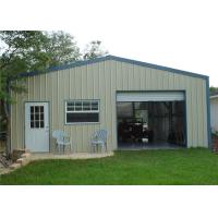 Buy cheap Fire Resistant Metal Shed Garage Building / Steel Storage Garage With Electric product