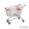 Buy cheap 4 Wheels Steel Shopping Cart Trolley 100L for Supermarket Chrome Surface from wholesalers