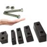 Buy cheap Rubber Accessories Upstand HeACavy Duty Black Rubber Buffer On A Steel Angle Plate For Steel Door from wholesalers