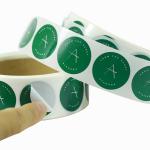 CMYK Self Adhesive Circle Stickers Vinyl Laminated Sticker Printing