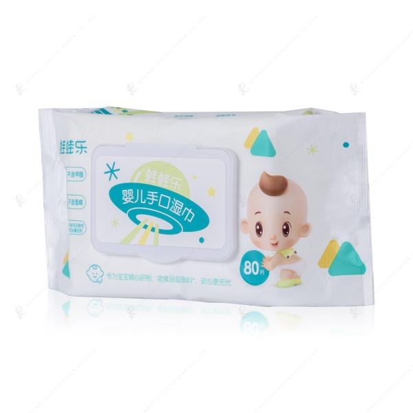 Buy cheap Thermal Bonded Fabric Hand and Mouth Disposable Wet Wipes 50gsm Alcohol Free from wholesalers