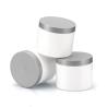 Buy cheap Wholesale 120g White Single Layer PP Plastic Gray Lid Cosmetic Packaging Containers from wholesalers