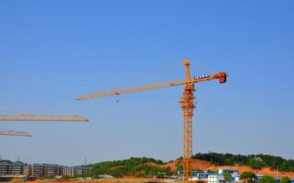 8 Tons Potain Tower Crane QTZ80(6010) with 60M Jib length And 125X125X12 Welded