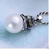 Buy cheap Women Retro 925 Silver Shell Pearl Bird Pendant Necklace (XH056542W) from wholesalers