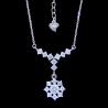 Buy cheap Shining Cz Stone Jewellery Girl Dancing Shape / 925 Silver Evening Necklace from wholesalers