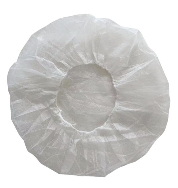 Buy cheap Disposable Nonwoven PP Round Bouffant Cap for Beauty Salon Red 21" 24" 10GSM 14GSM from wholesalers