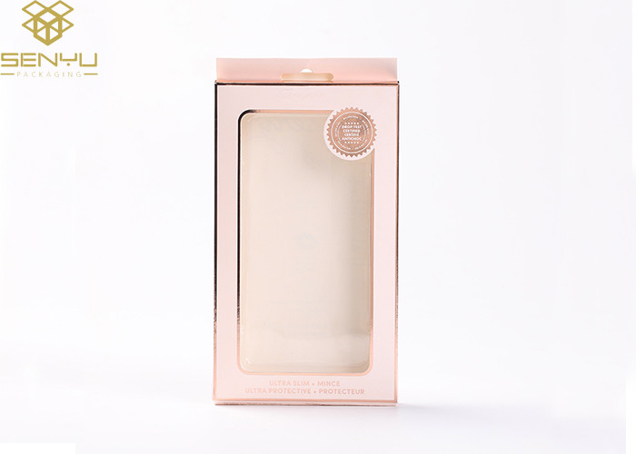 Pink Cell Phone Case Retail Packaging Boxes For Mobile Phone Cover Box