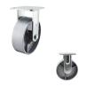Buy cheap OEM 6x2 Inch Solid Silver Wheel Heavy Duty Fixed Cast Iron Casters from wholesalers