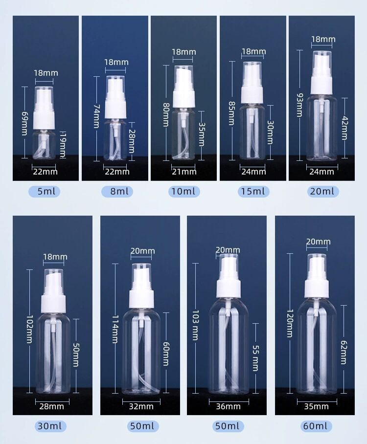 100ml 120ml 355ml plastic screw cap nozzle pump sprayer pet bottle hand sanitizer spray bottle manufacturer