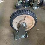 8 Inch Swivel Caster With Brakes Heavy Duty Grey PVC Caster Wheel Without Brakes