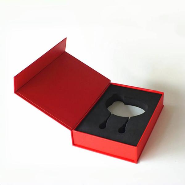 Buy cheap Custom Logo Printing Electronic Product Paper Packaging Earphone Packaging Box EVA Inner Tray Magnet Box from wholesalers